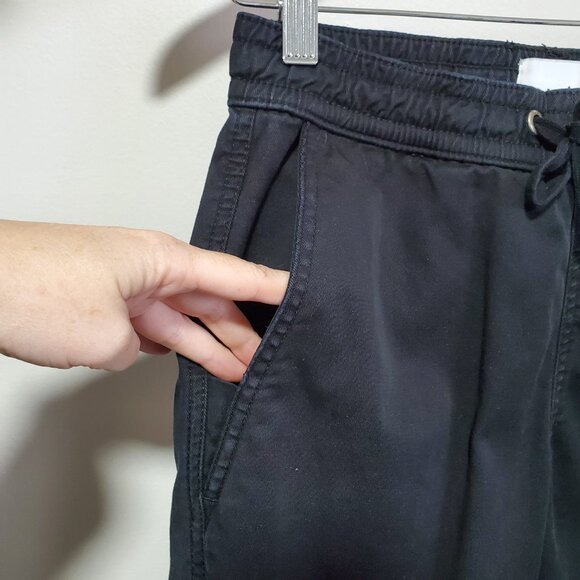 DUER DU/ER Live Lite Twill Joggers Pants Pull-On Stretch Black Women's XS x 27" - Picture 3 of 16